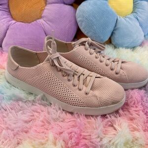 Cole Haan Pink Knit Low-Top Sneakers